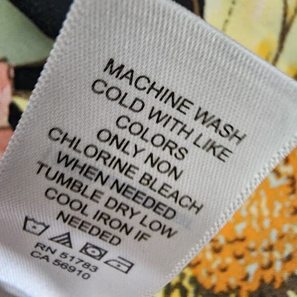 Maurices Cardigan Kimono Women One Size Sunflower Floral Chiffon Open Front Drap - Picture 11 of 12